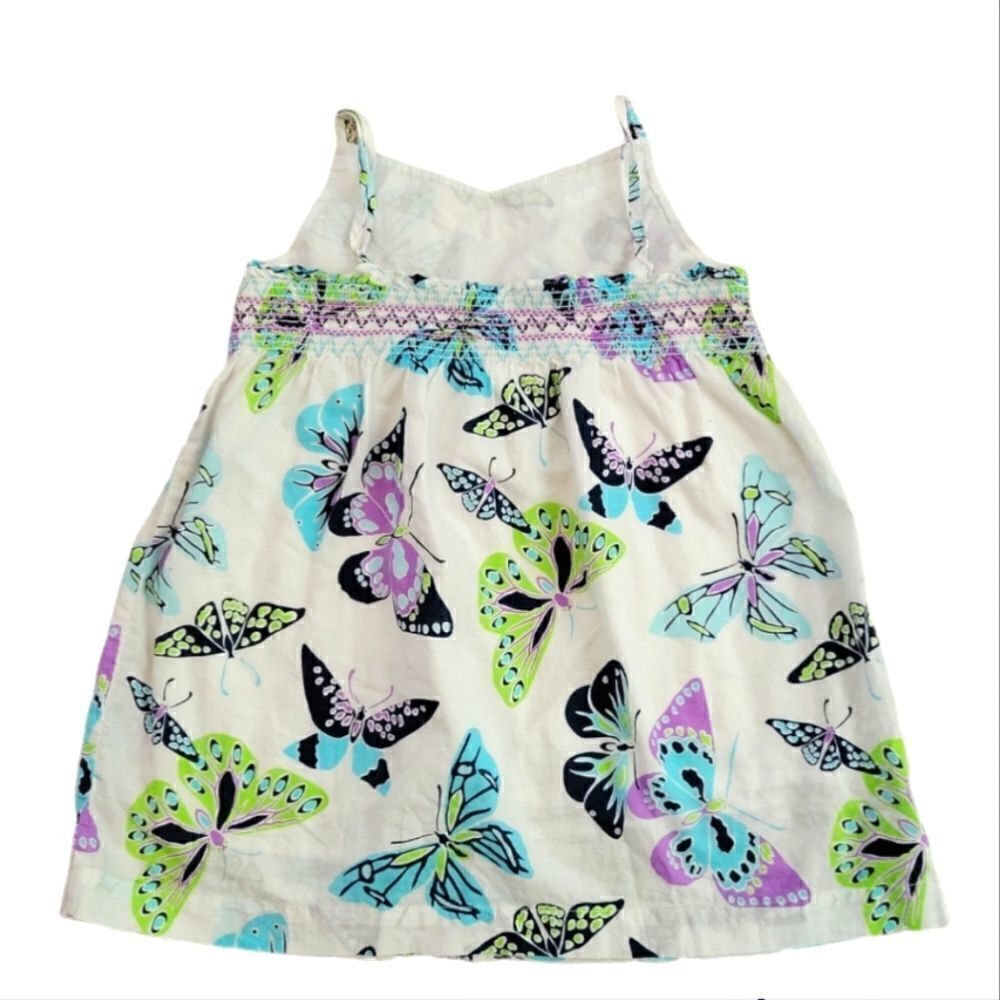 EC GAP KIDS SPAGHETTI STRAP BUTTERFLY DRESS SZ.M - Picture 2 of 5